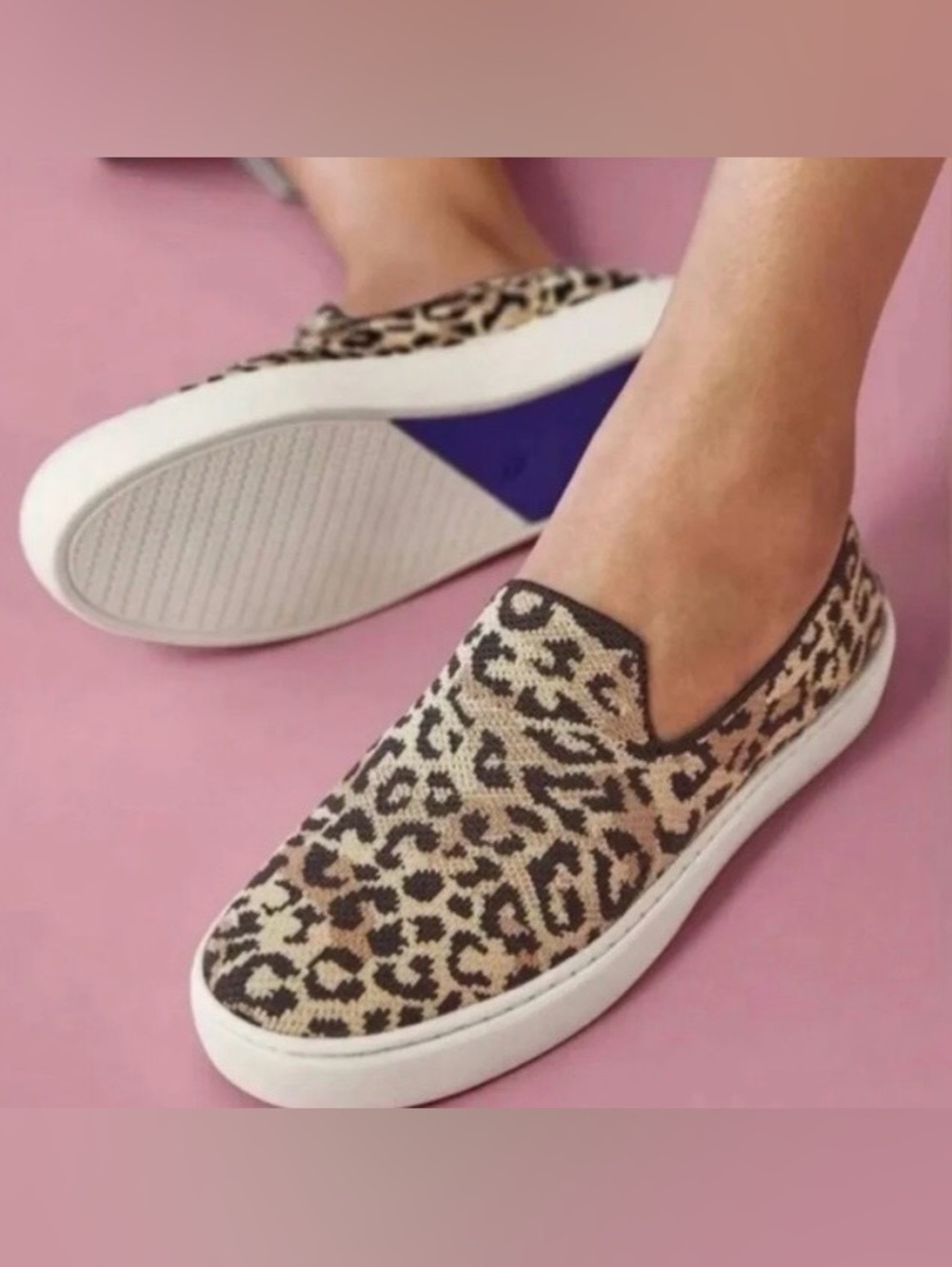 Rothy’s The Sneaker in Cat Camo Animal Print